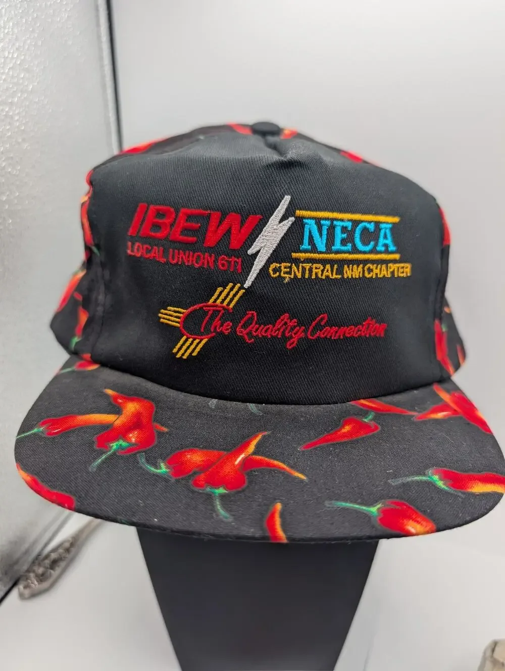 IBEW NECA Local Union 611 Central NM Chapter Chili Pepper Trucker Hat Cap Neil